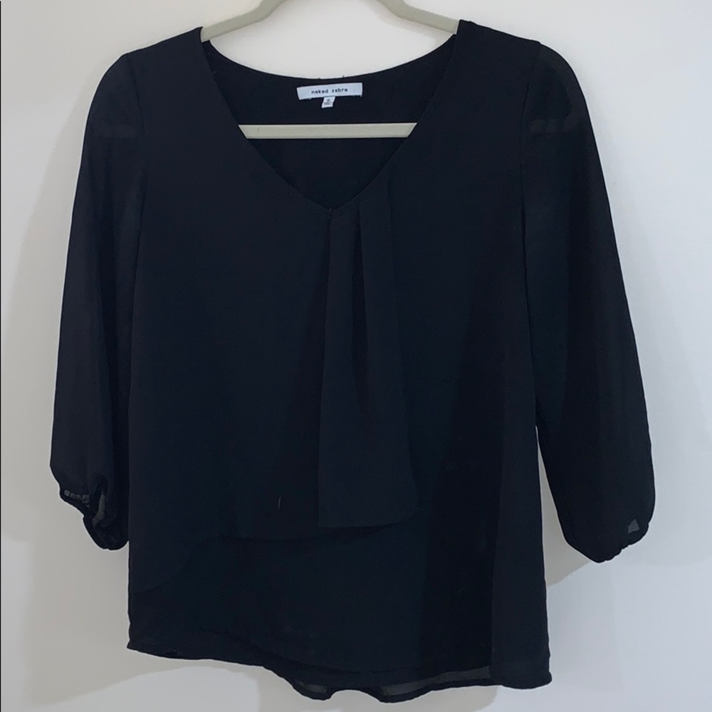 black long sleeve blouse
